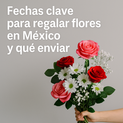 Fechas clave para regalar flores en México y qué enviar